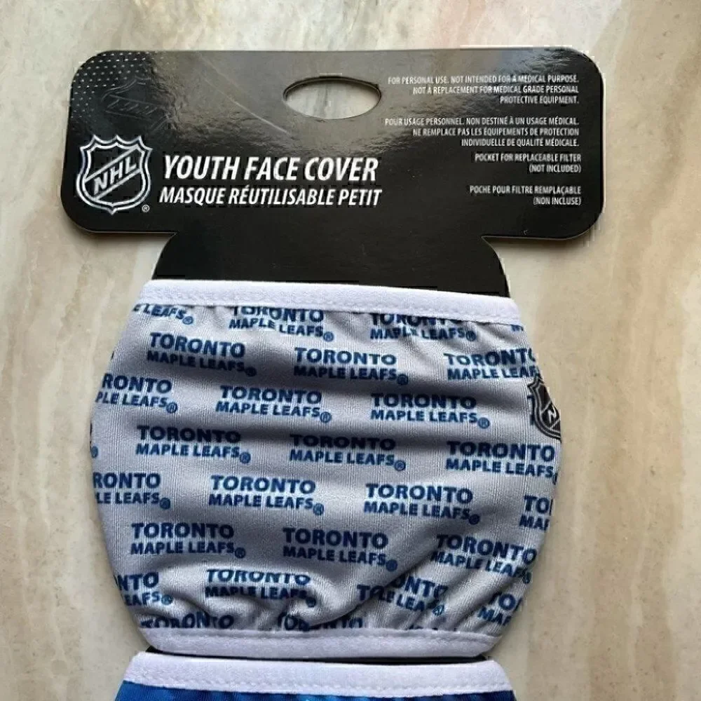 Toronto Maple Leafs 2-Pack Face Mask NWT